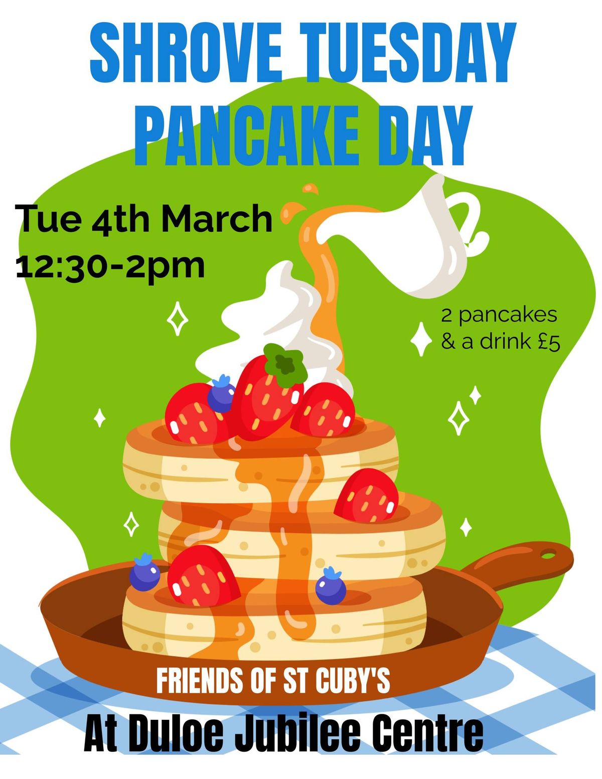 Shrove Tuesday pancake lunch 