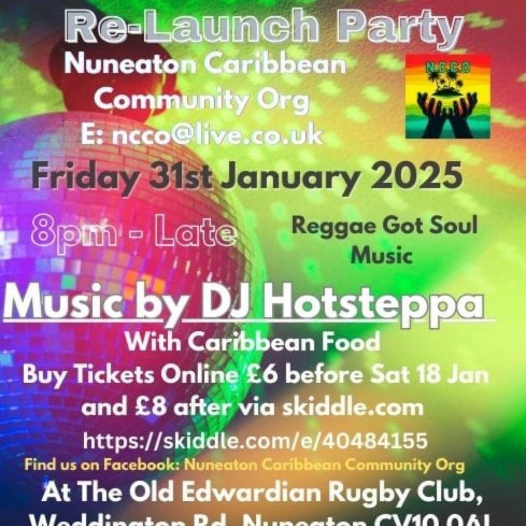 The Nuneaton Caribbean Community Org Re-Launch Party 2025