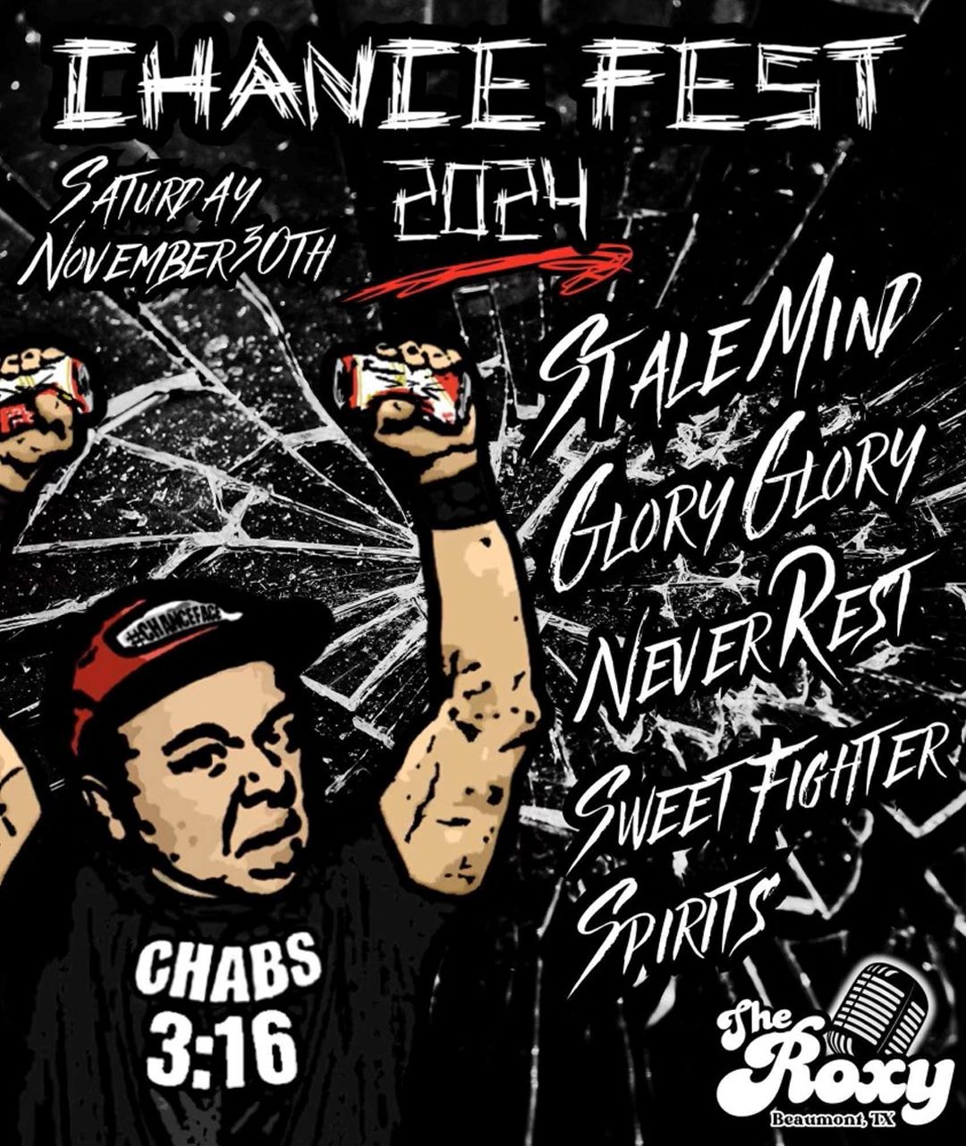 ChanceFest 2024 featuring Stalemind & Glory Glory w\/ Never Rest, Sweet Fighter & Spirits at The Roxy