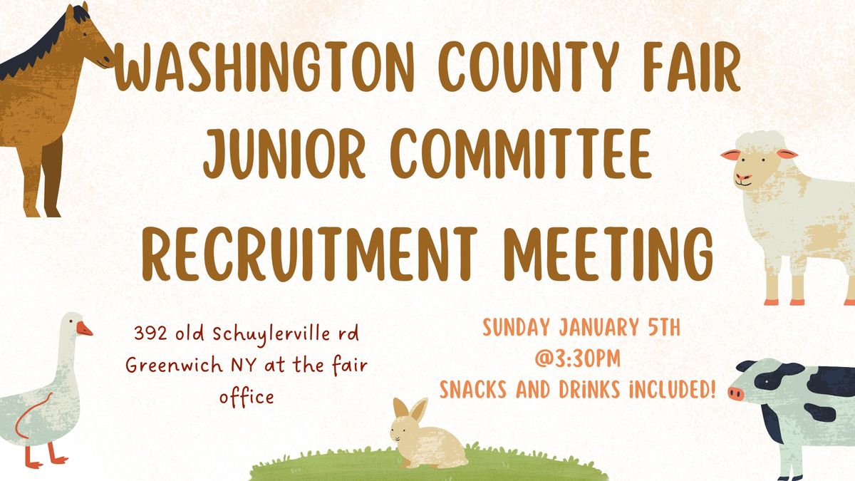 WCF - Junior Committee Recruitment Meeting 