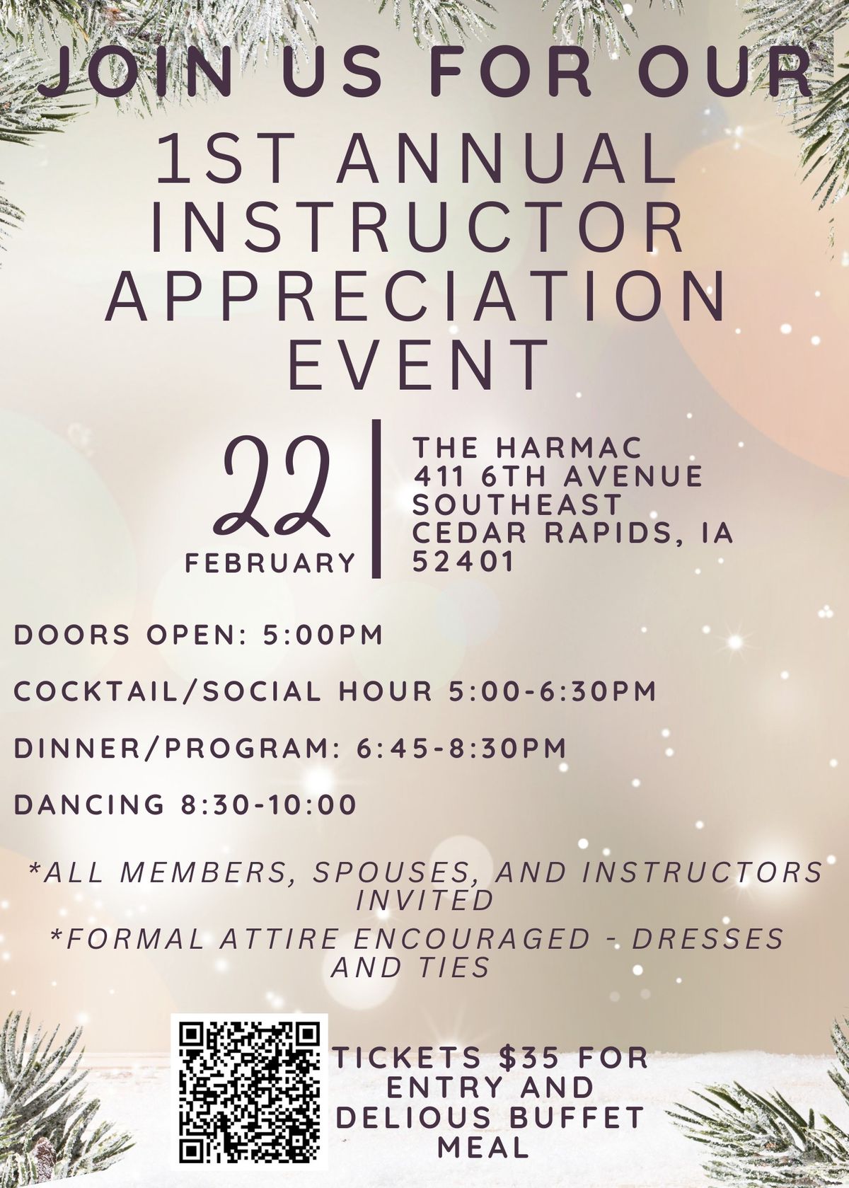 Instructor Appreciation Event