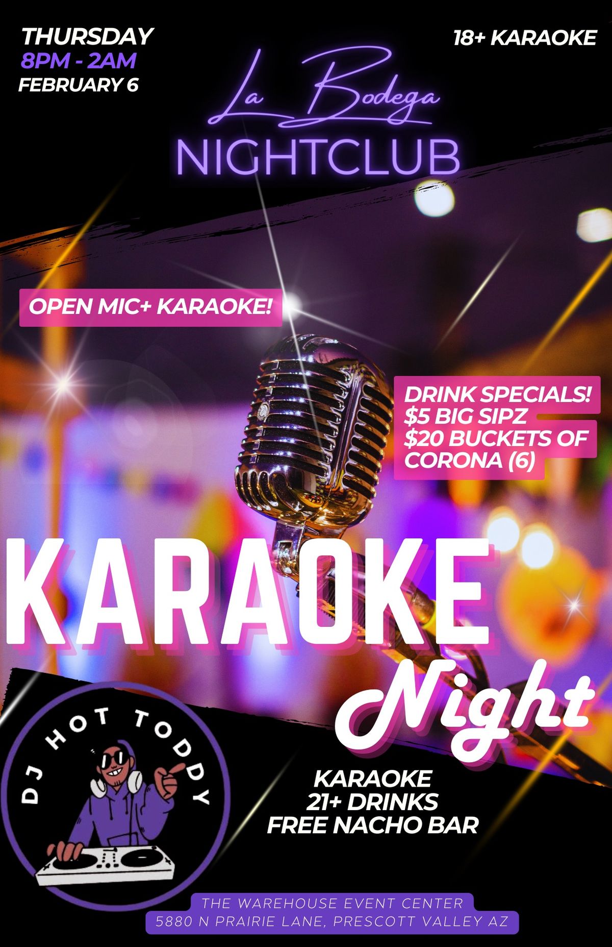 Karaoke & Open Mic Night \ud83c\udfa4 