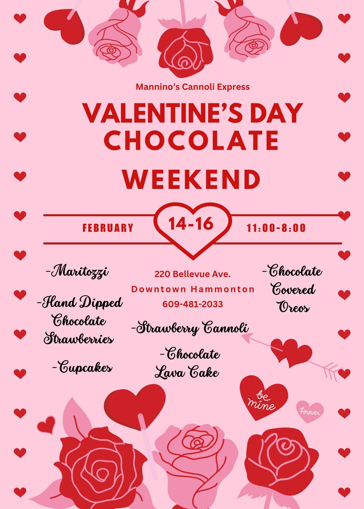 Valentine\u2019s Day Chocolate Weekend @ Mannino\u2019s 