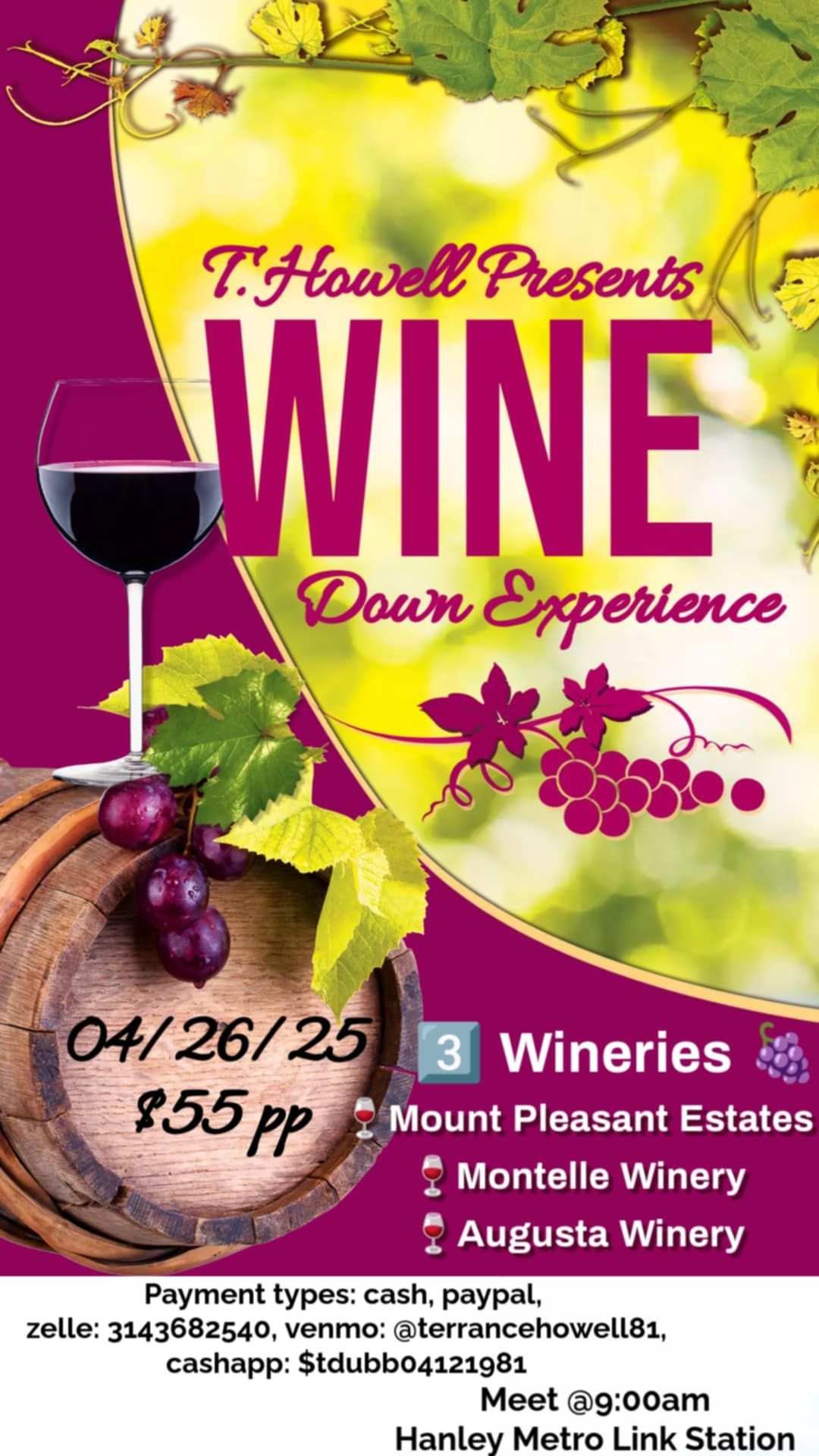 T.Howell PRESENTS The Wine Down Experience!