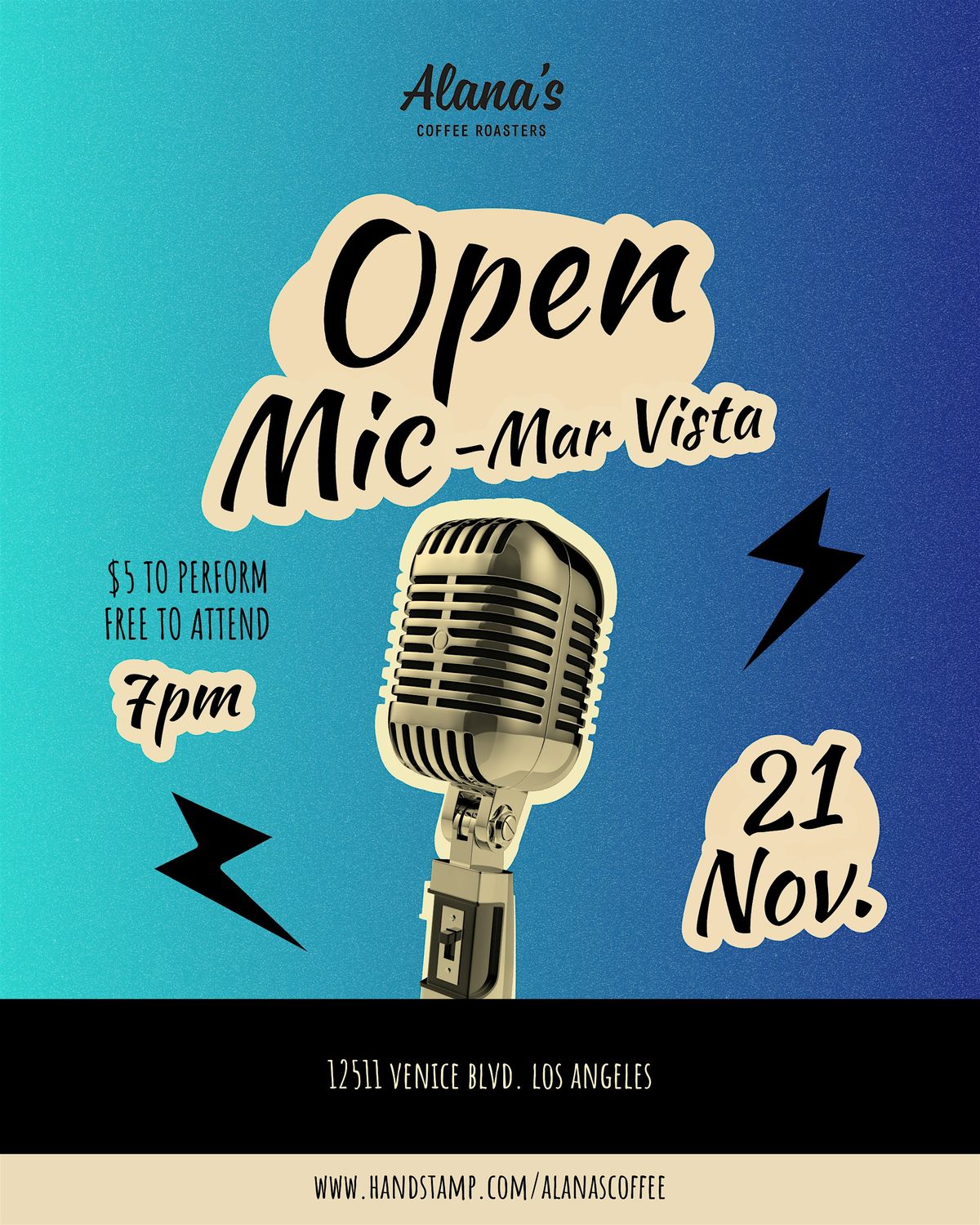 Alana's Open Mic - Mar Vista