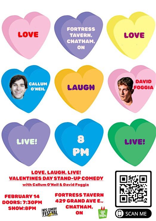 LOVE, LAUGH, LIVE! Valentine\u2019s Comedy Show 