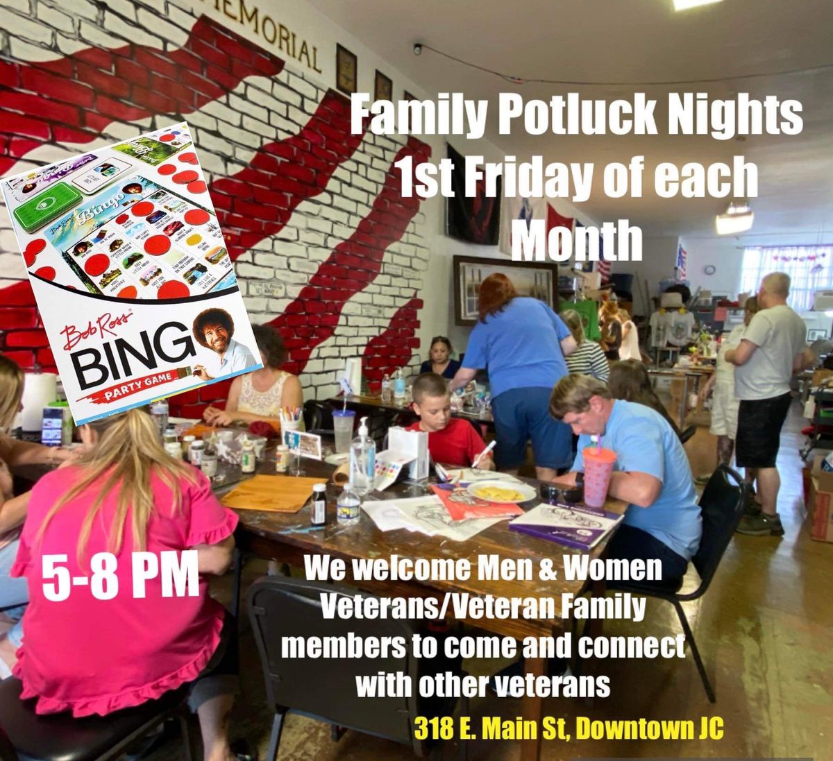 NO Potluck Night for Veterans, Families, & Supporters