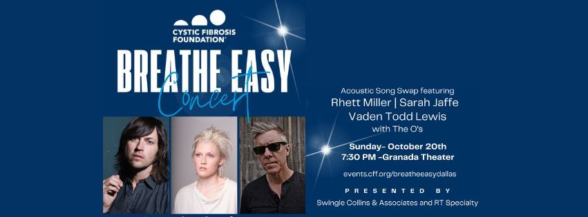 Breathe Easy Concert Featuring Rhett Miller and Friends - Benefitting Cystic Fibrosis Foundation | 