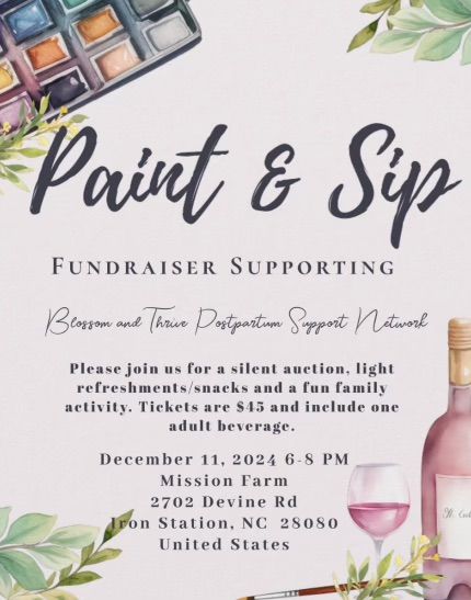 Paint and Sip Fundraiser 