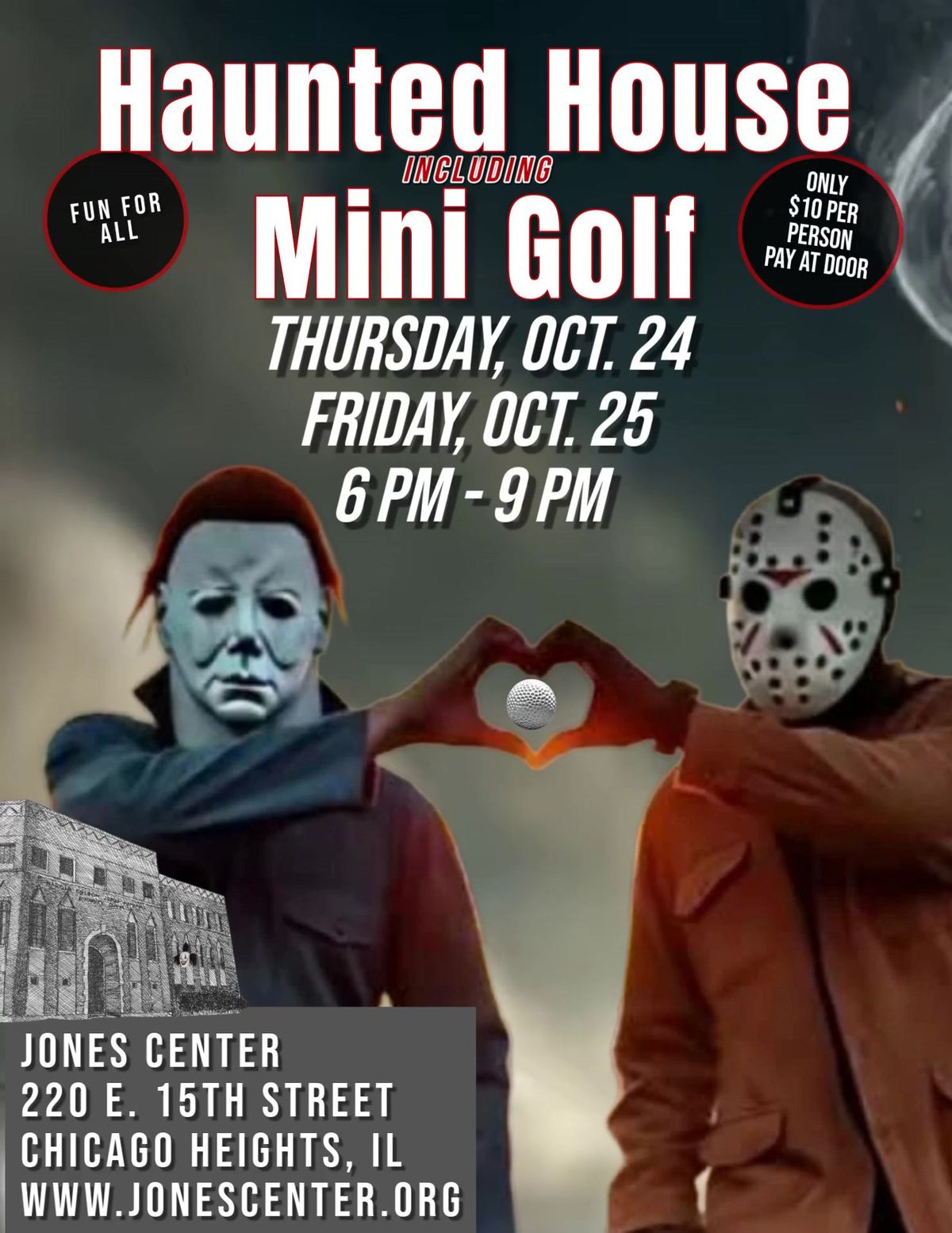 Jones Center Haunted House with Mini Golf