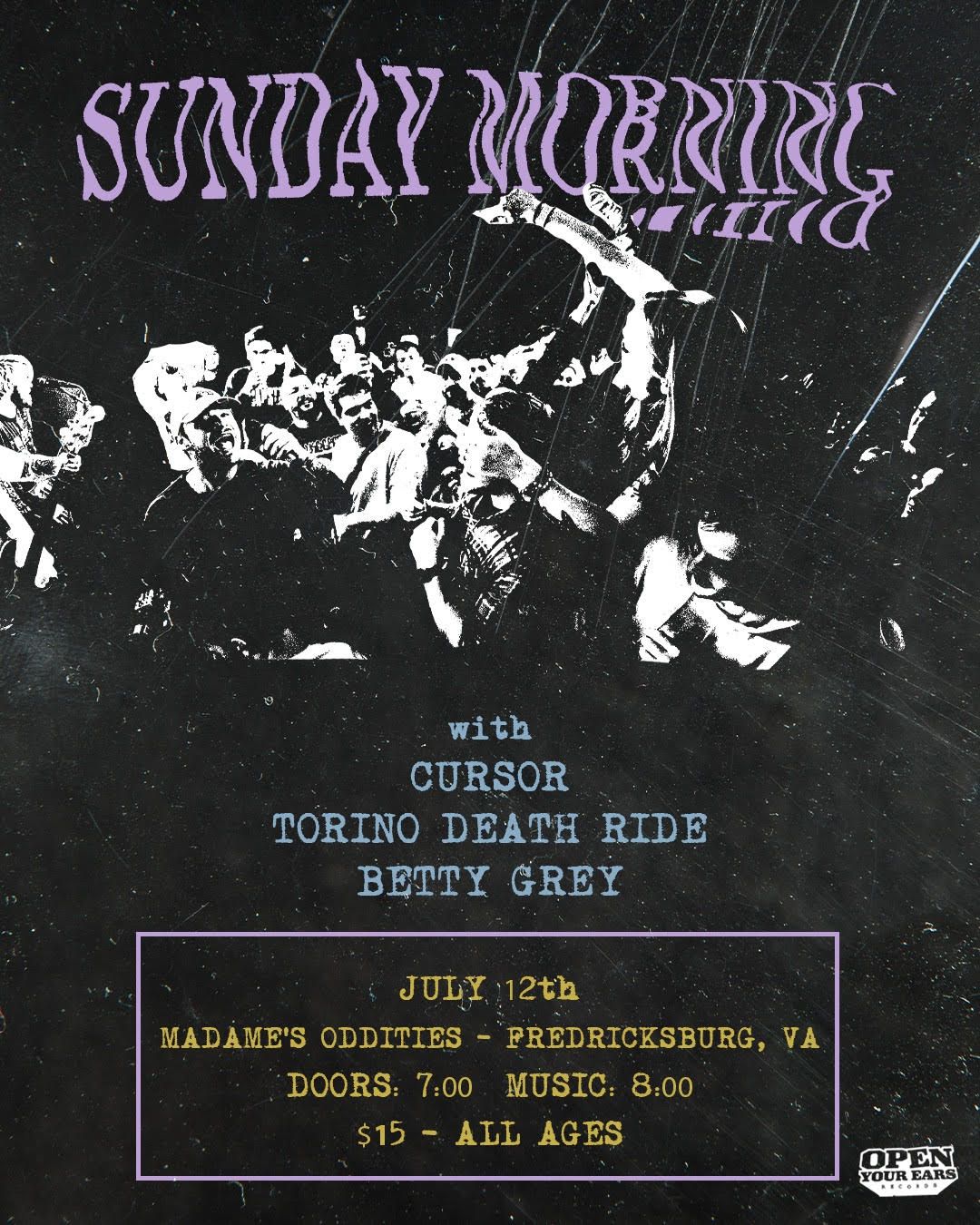 Torino Death Ride, Betty Grey, Cursor, and Sunday Morning at Madame's Oddities