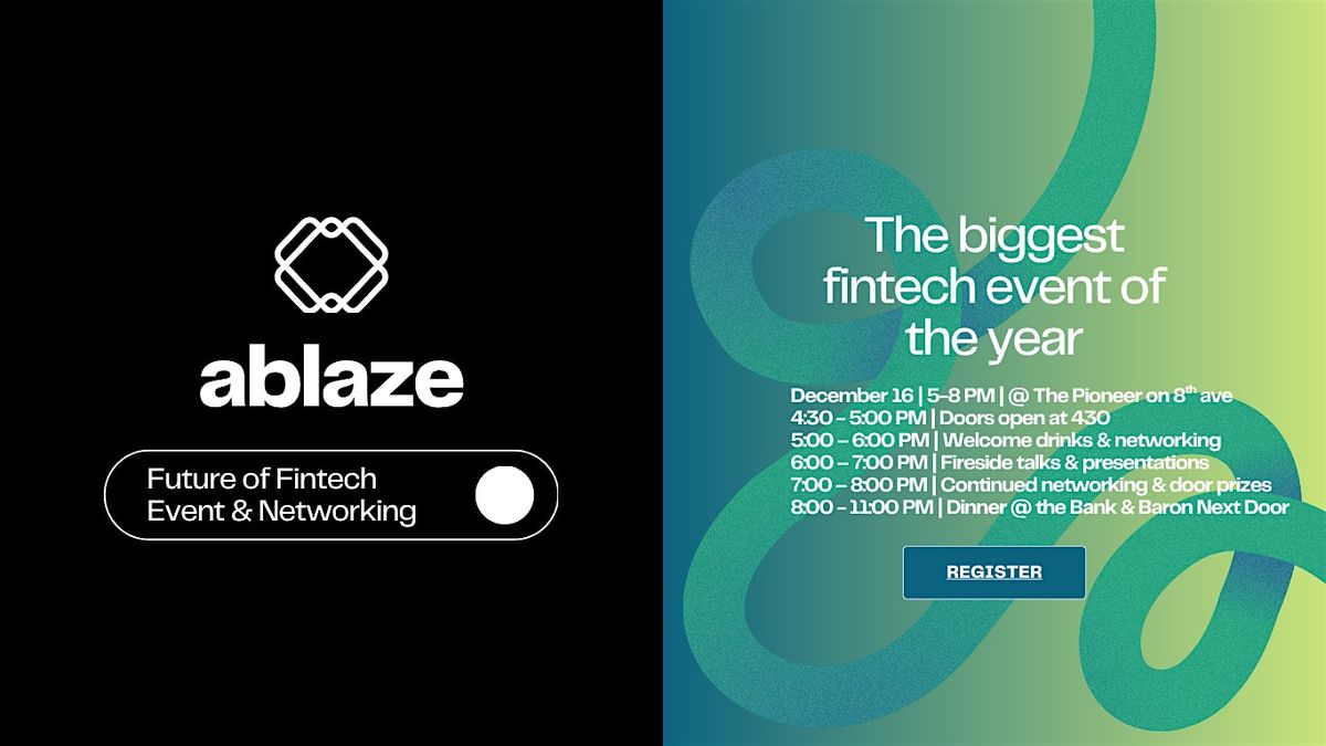 Future of Fintech by Ablaze Analytics & Collective