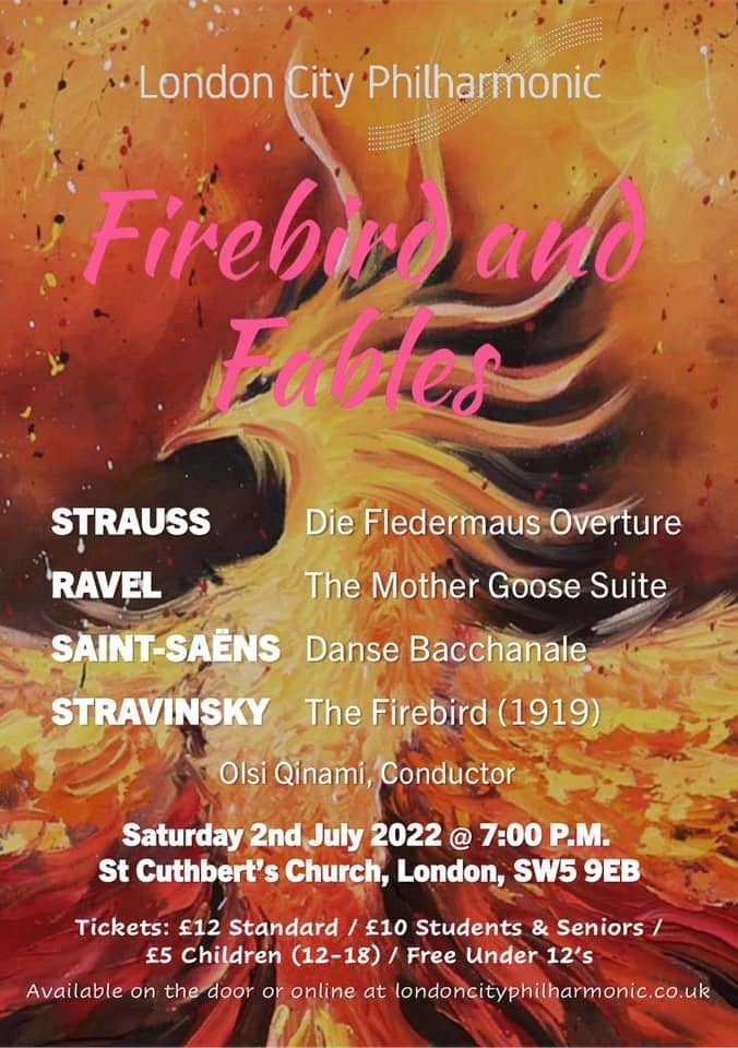 London City Philharmonic Concert (Firebird and Fables)