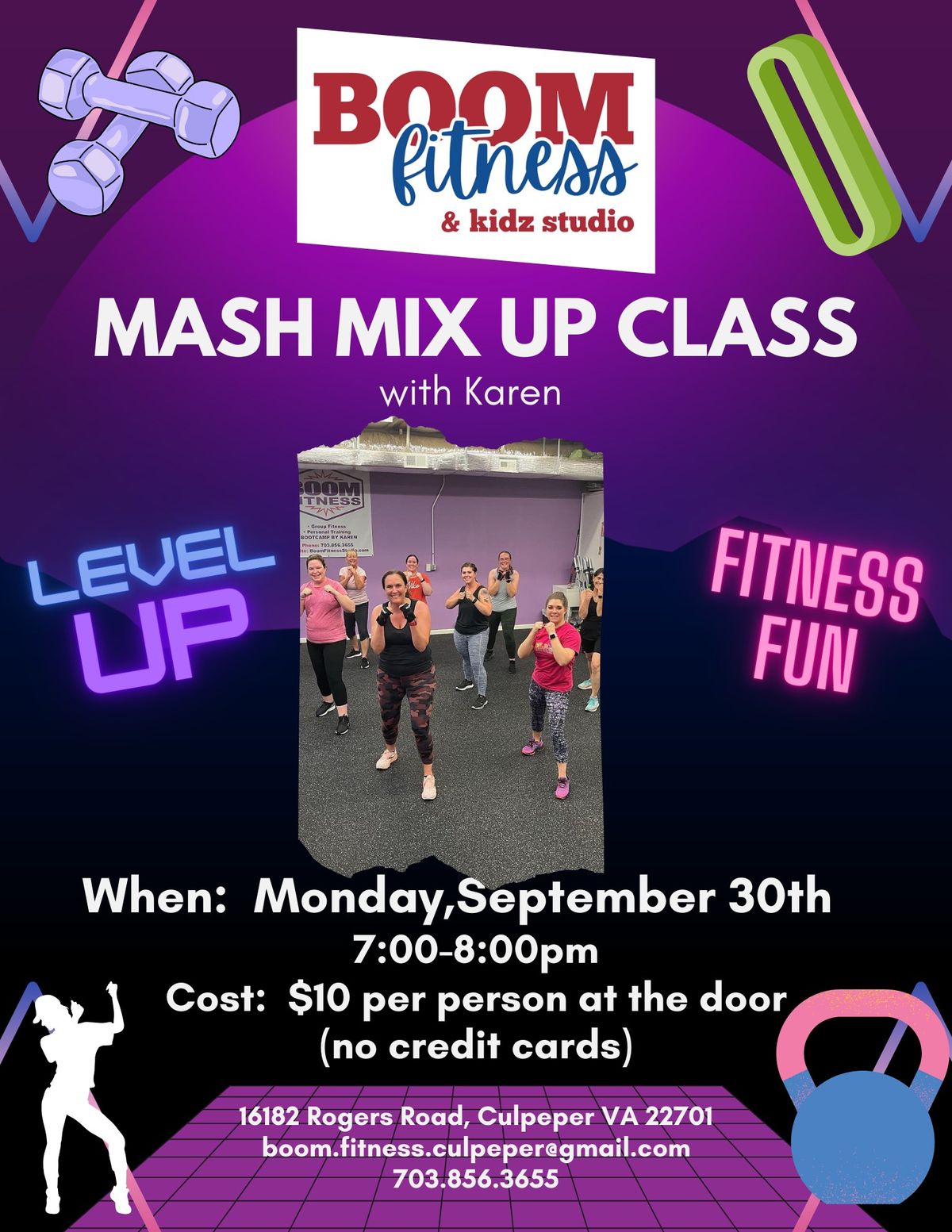 Mash Mix Up Class at BOOM Fitness