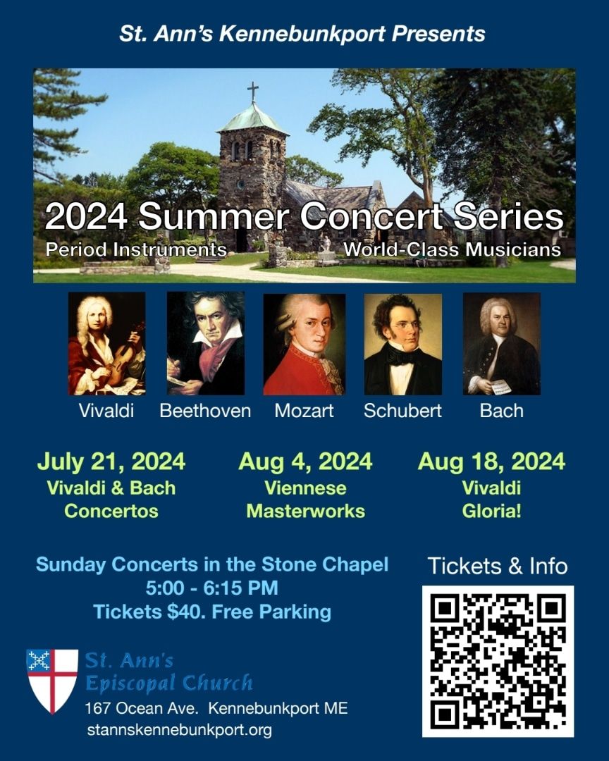 Viennese Masterworks- 2nd in our St Ann's Summer '24 Concert Series 