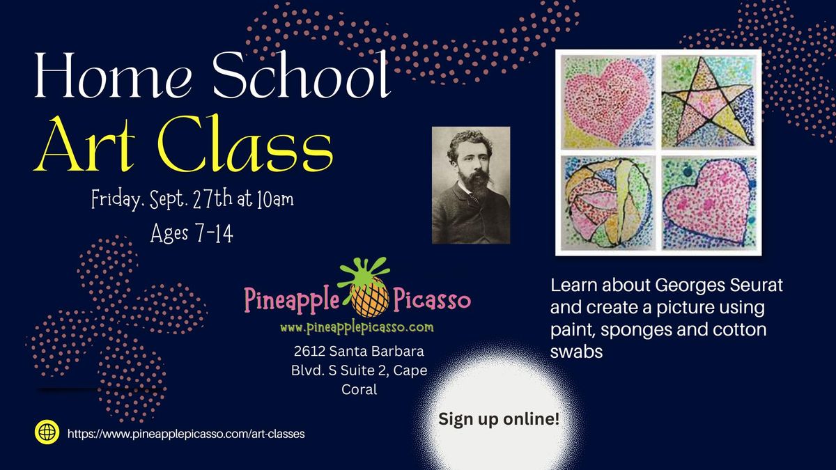 Homeschool Art Class at Pineapple Picasso