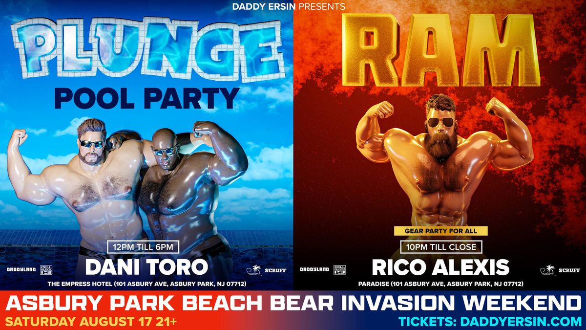 Plunge Pool Party + Ram Party(Asbury Park Beach Bear Invasion)