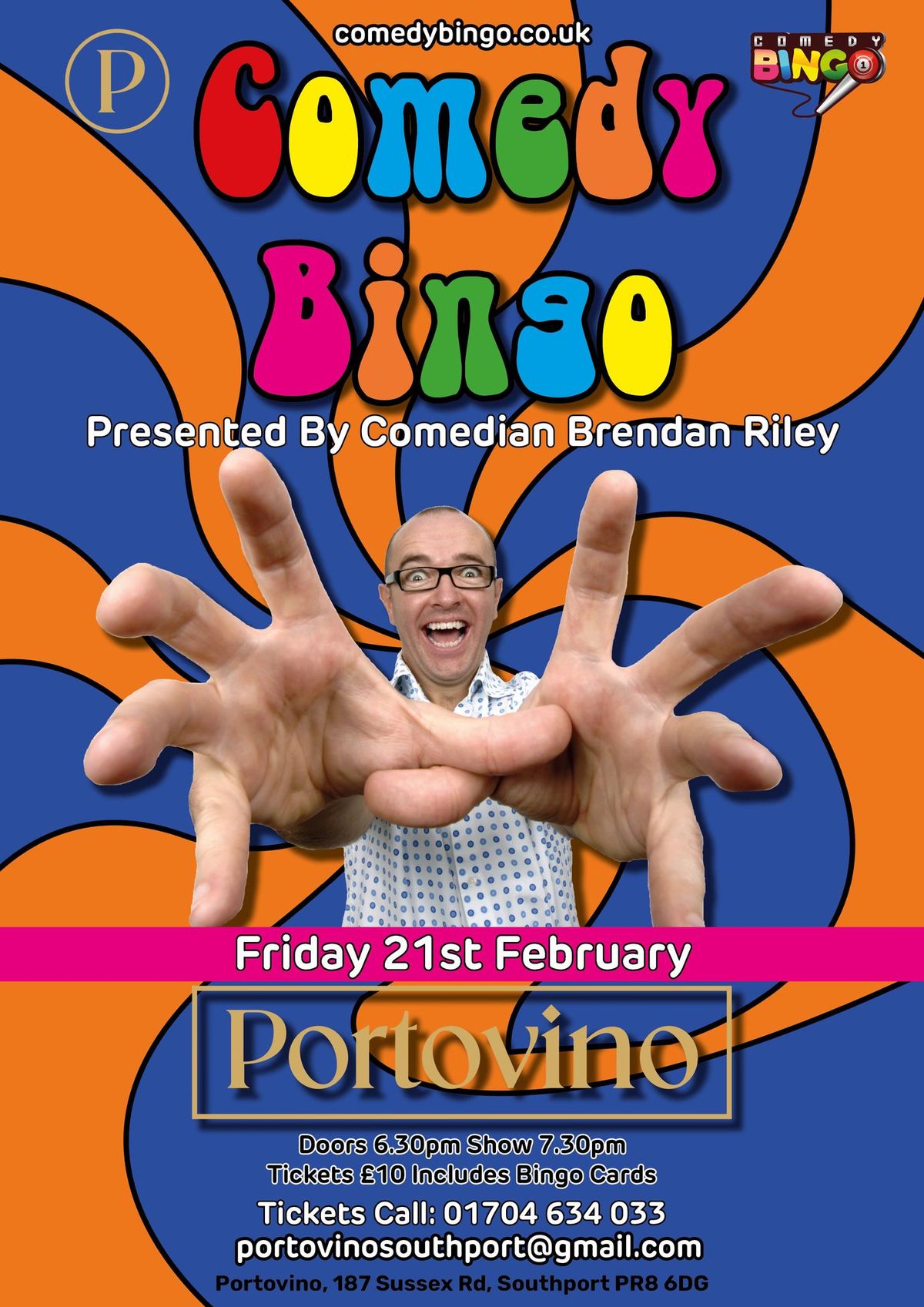 Comedy Bingo presented by Brendan Riley