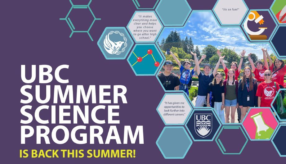 UBC Summer Science is back! Register now!