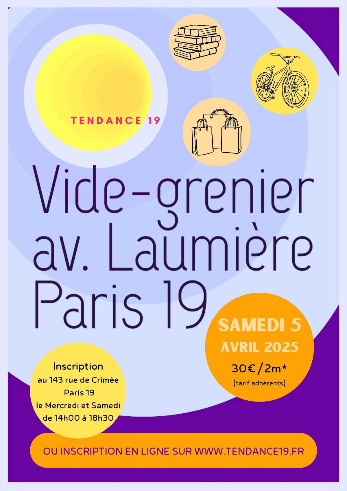 VIDE-GRENIERS AVENUE LAUMIERE 