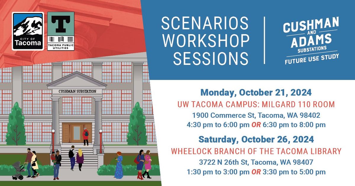 Cushman and Adams Substations: Future Use Scenarios Workshops