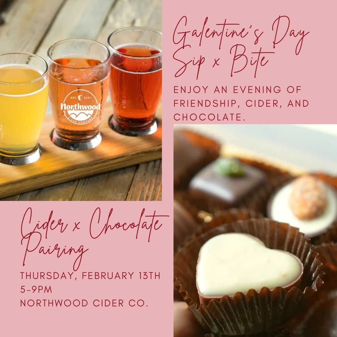 Galentine's Day Sip x Bite: Chocolate & Cider Pairing