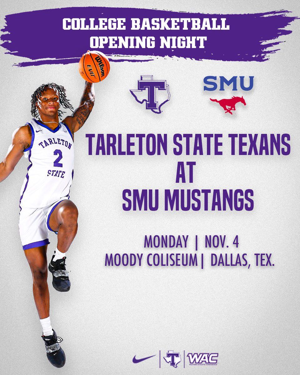 Tarleton State Texans at SMU Mustangs Mens Basketball