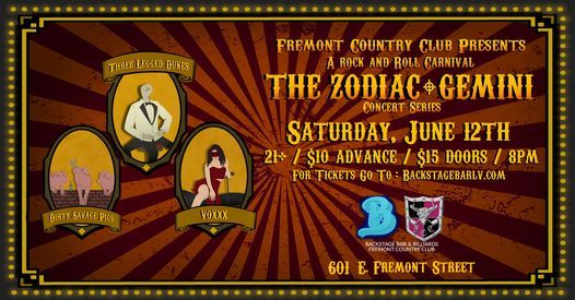 The Zodiac Gemini Concert Series Fremont Country Club Henderson 12 June 21