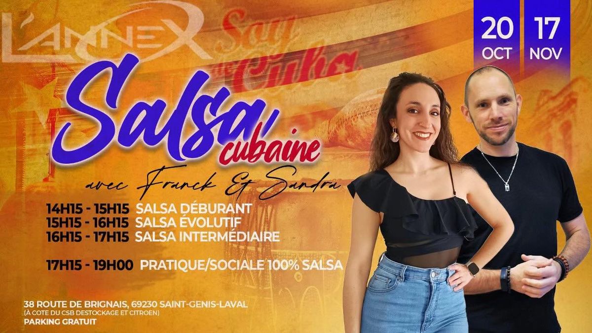 STAGE INTENSIF SALSA CUBAINE BY FRANCK ET SANDRA 