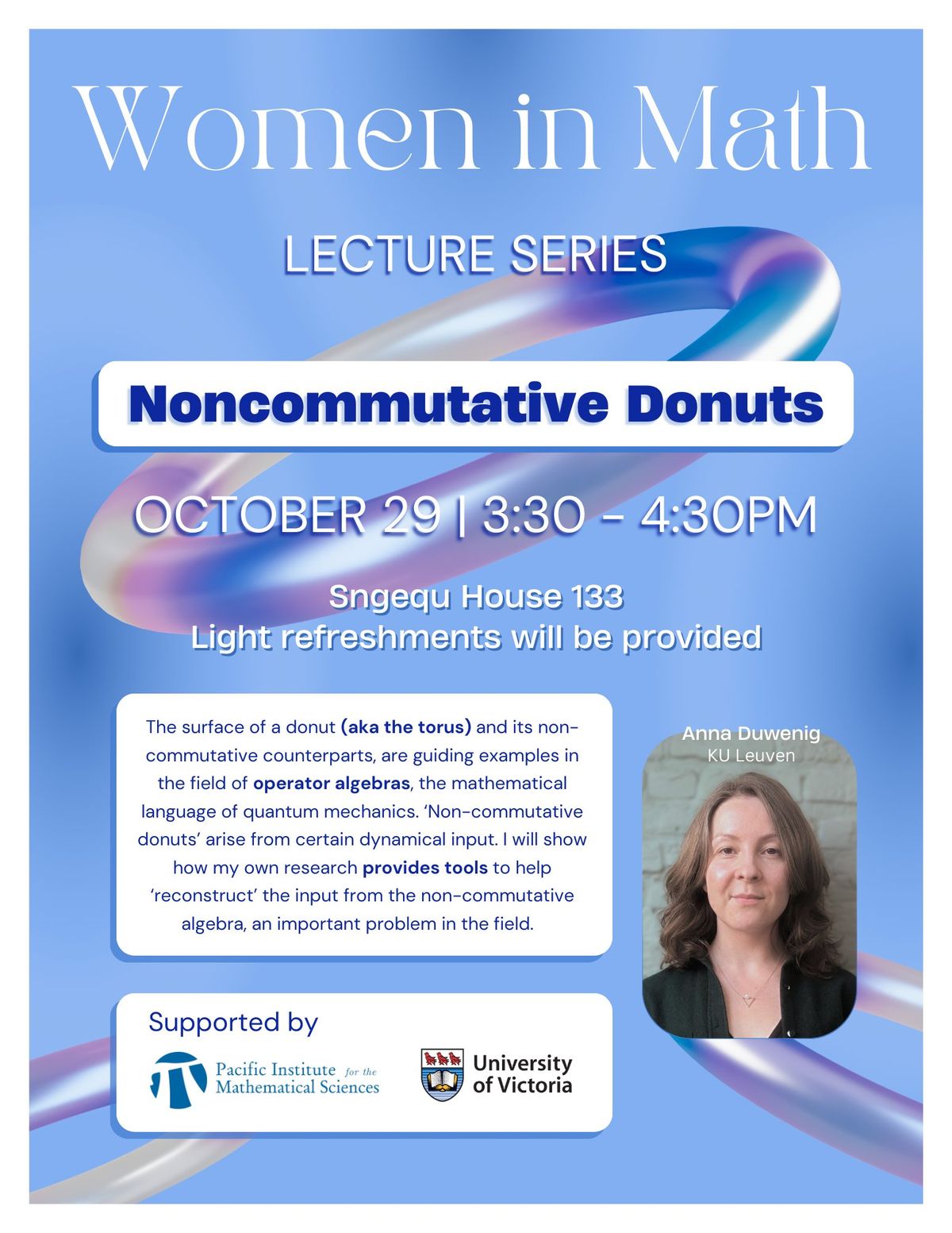 Women in Math Lecture Series: "Noncommutative Donuts"