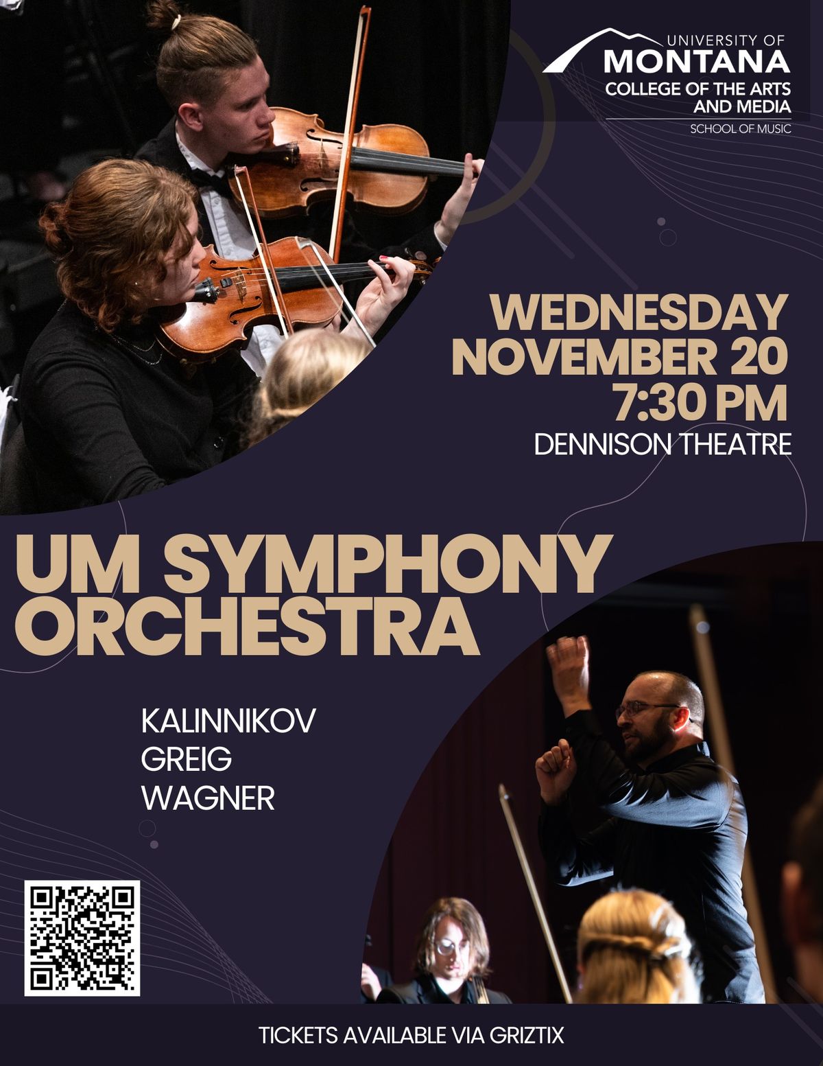 UM Symphony Orchestra Plays Kallinikov, Grieg, & Wagner