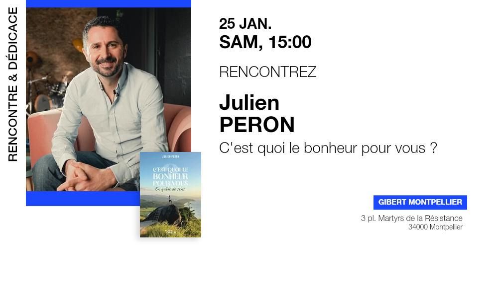 GIBERT rencontre & d\u00e9dicace : Julien Peron