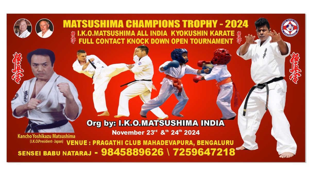 IKO MATSUSHIMA ALL INDIA OPEN FULL CONTACT KNOCKDOWN TOURNAMENT 2024