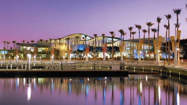 Aquarium of the Pacific at Night