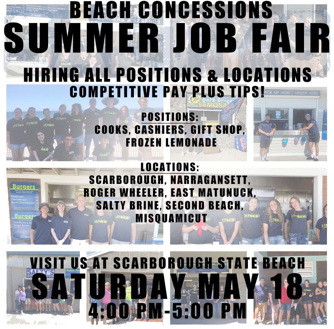 Beach Concessions Job Fair