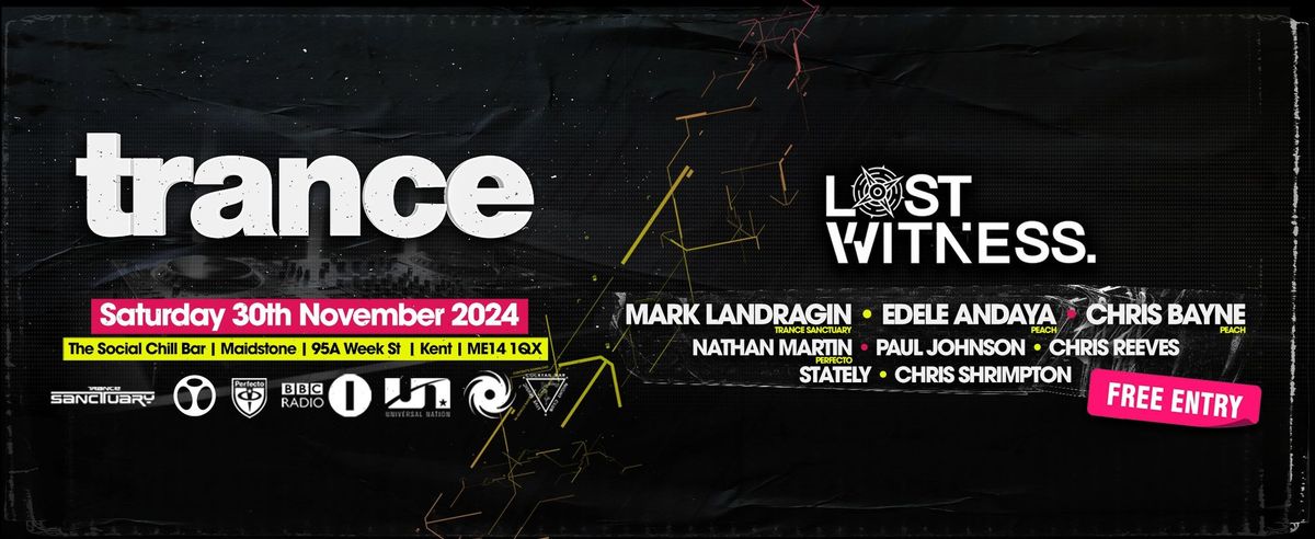 TRANCE - Saturday 30th November 2024 - Free 12 Hour Party