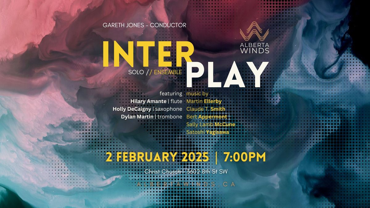 INTERPLAY: Music for soloist and wind ensemble.