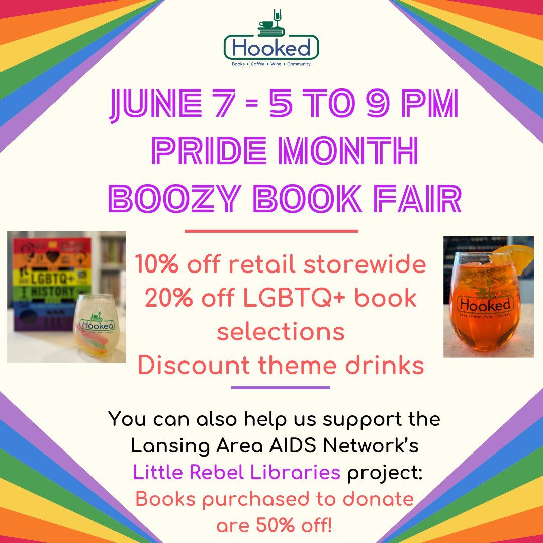 Pride Month Boozy Book Fair