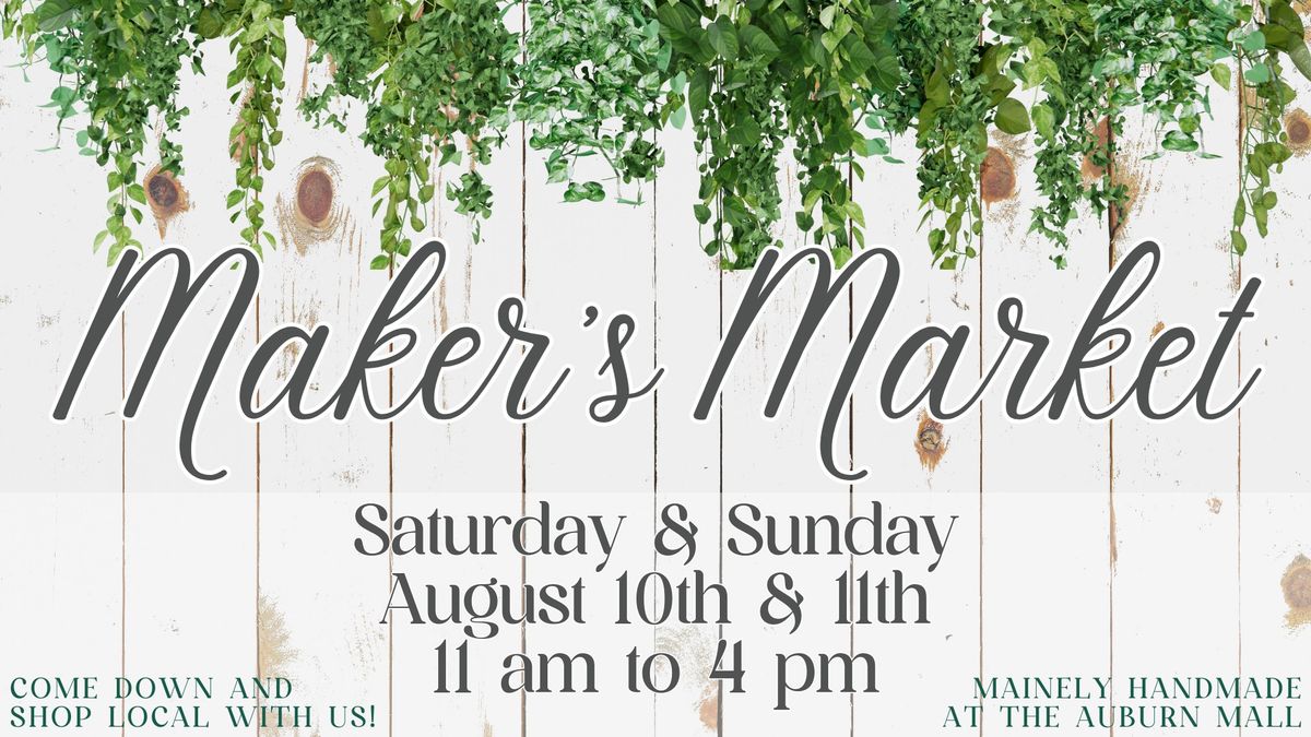 August Maker's Market