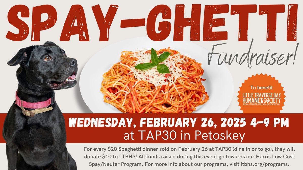 LTBHS Spay-ghetti Fundraiser at TAP30!