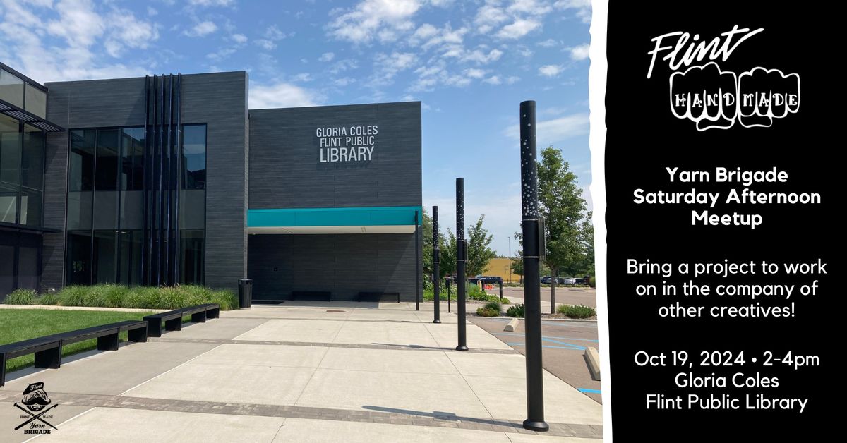 Flint Handmade Yarn Brigade at Gloria Coles Flint Public Library