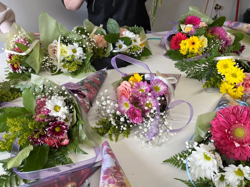 May Day flower bouquets 
