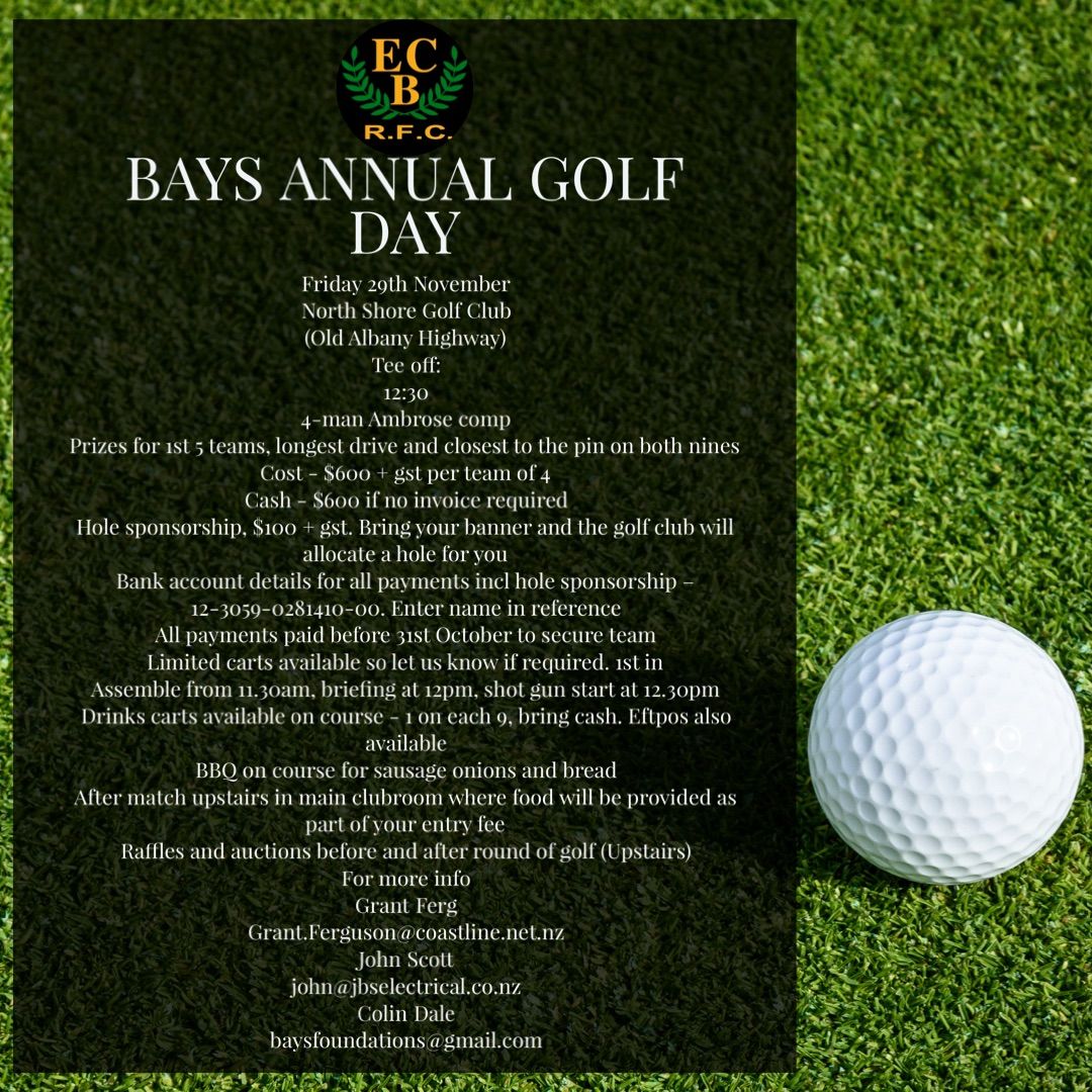 Bays Annual Golf Day 