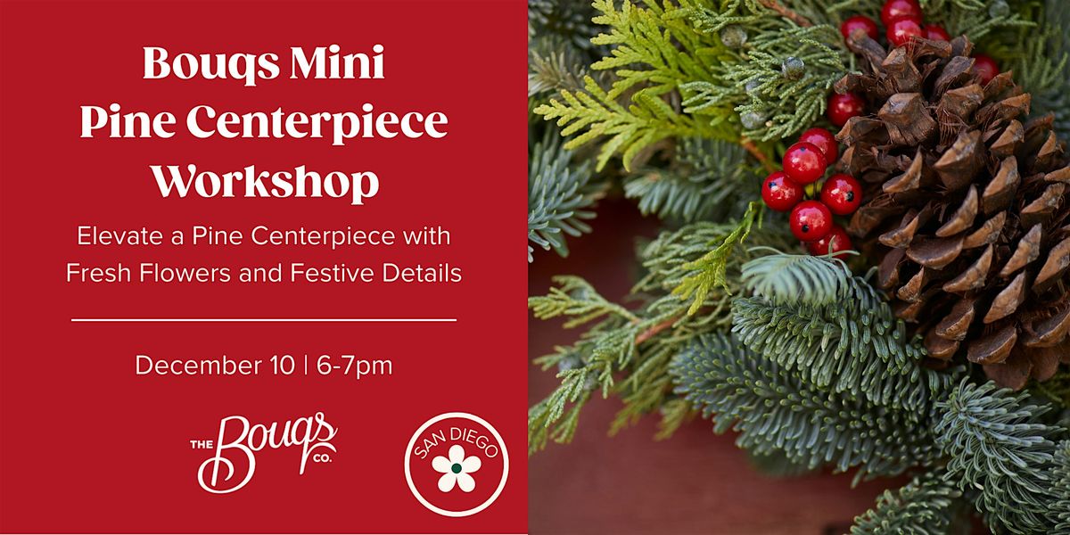 Bouqs  Mini Pine Centerpiece Workshop