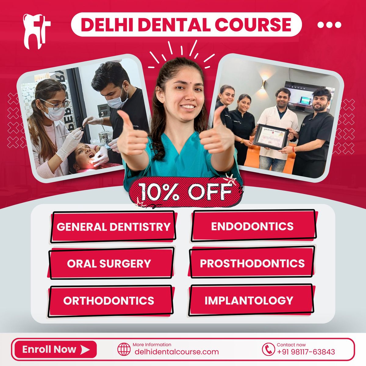 Enroll Now and Save 10% on Dental Courses at Delhi Dental Course Academy! \ud83c\udf1f