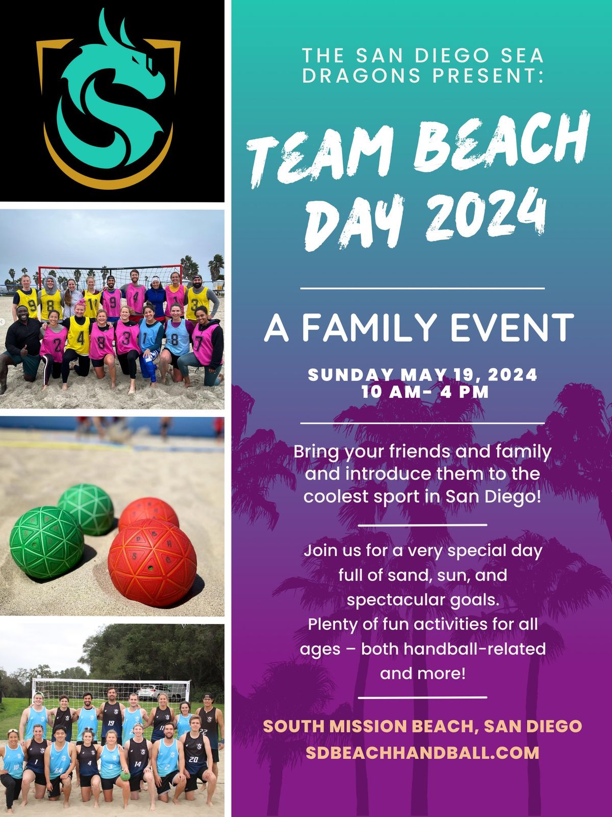 Sea Dragons Team Beach Day 2024