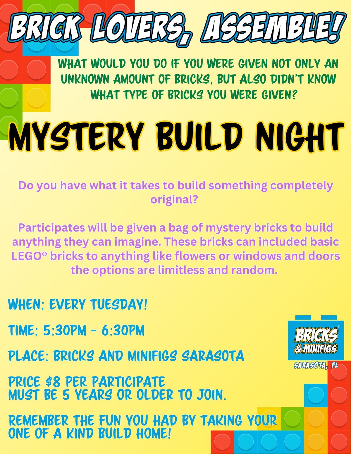 Mystery Build Night!!