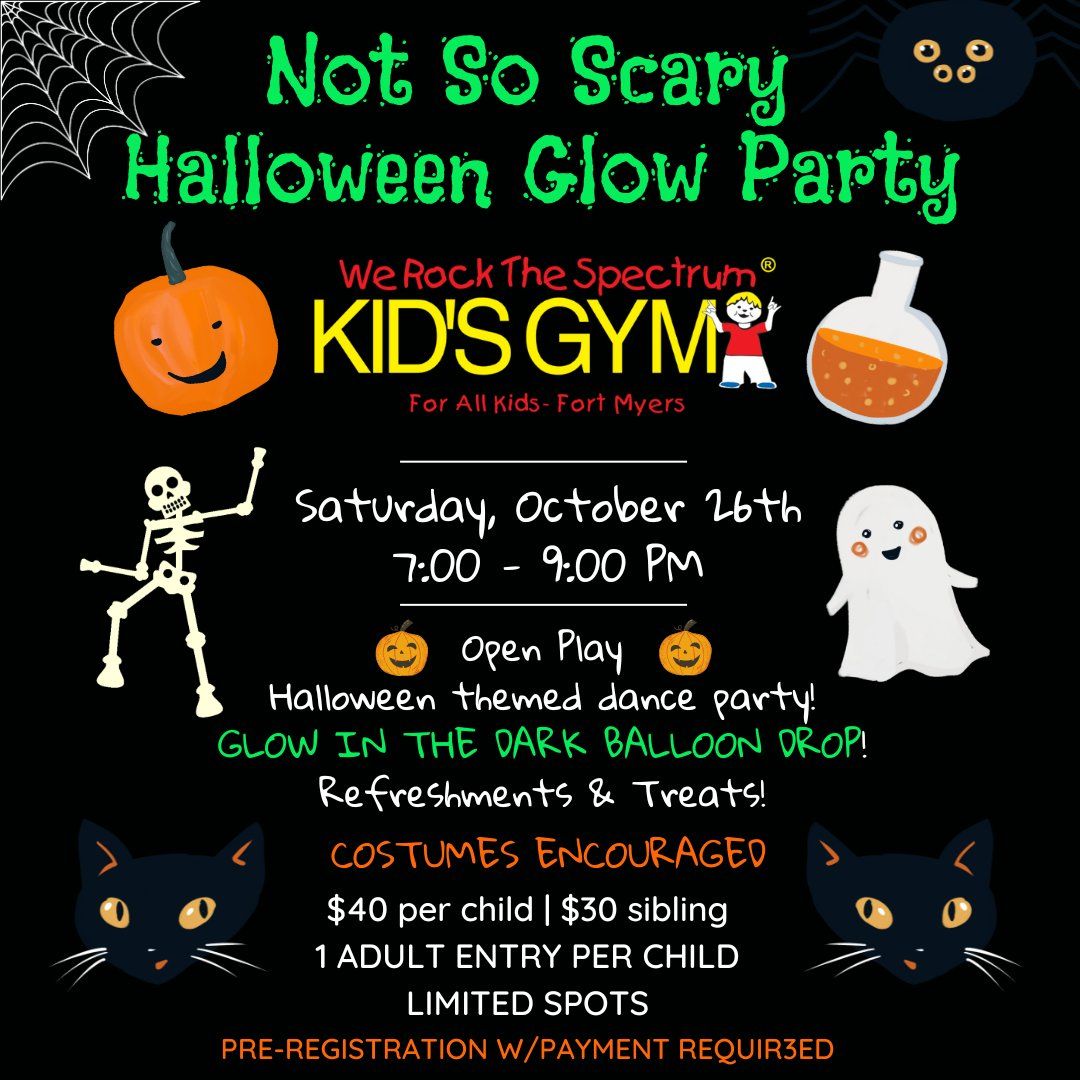 Not-So-Scary Halloween Glow Party 2024!