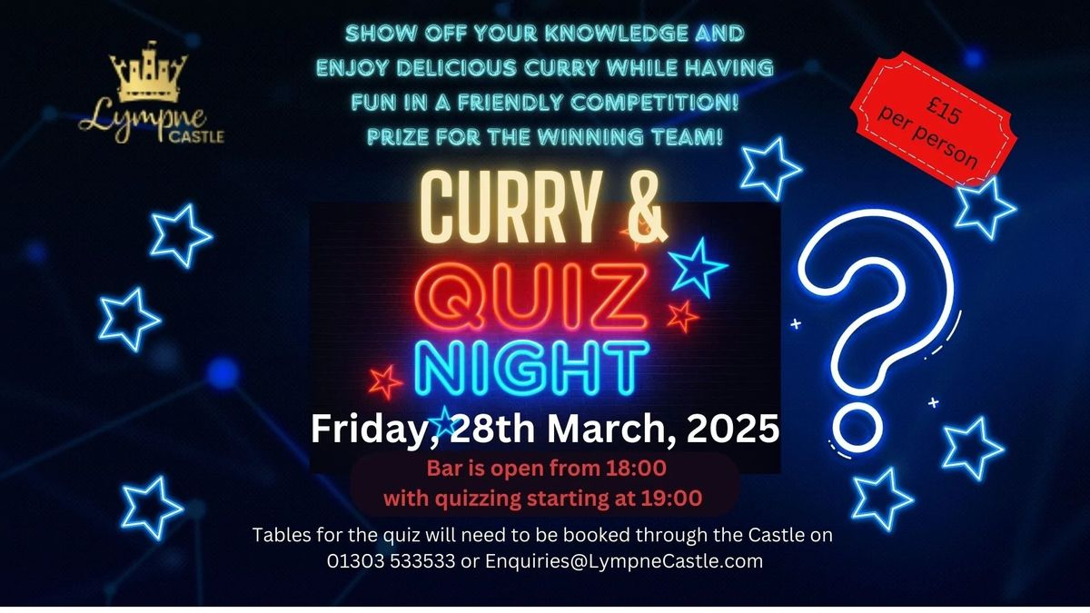 Curry & Quiz Night At The Castle