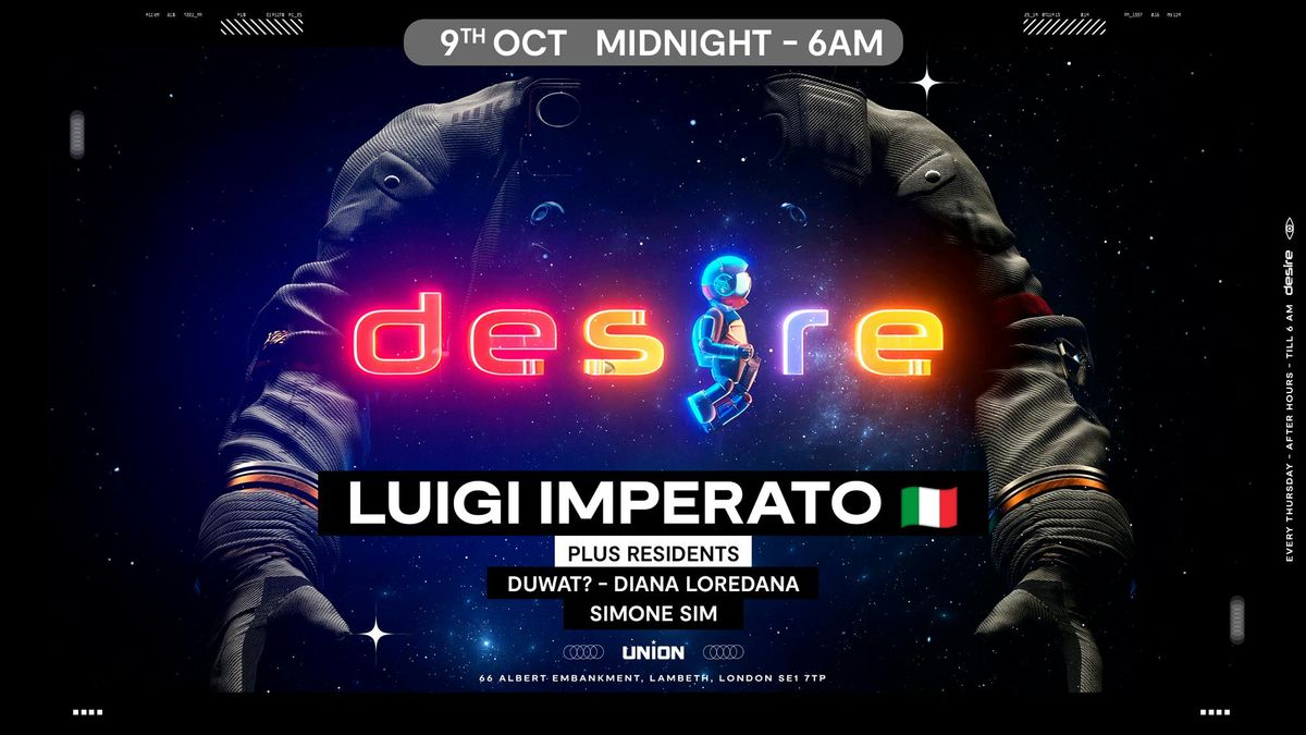 DESIRE - Weekly Thursday After Party - LUIGI IMPERATO